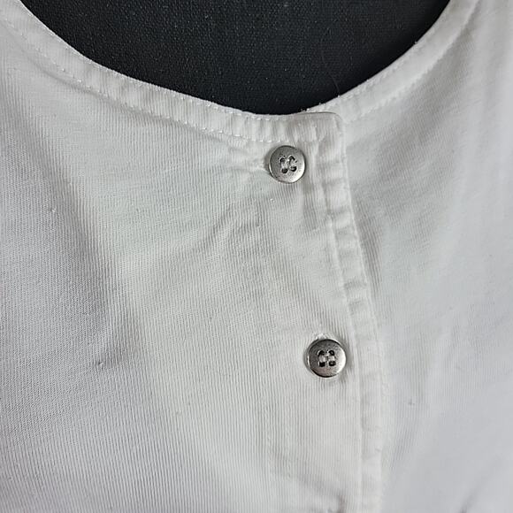 Together! Vintage 80s Statement Long Sleeves Button Down Shirt White size L - Picture 3 of 11